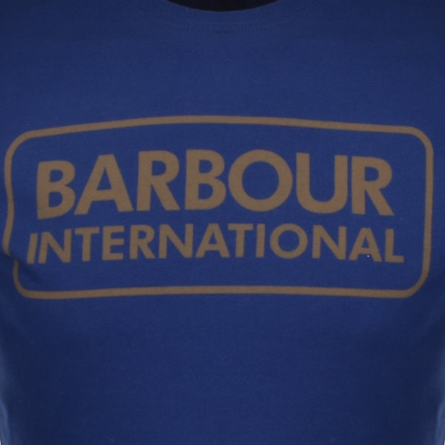 Alternative Image for ProductBarbour International Large Logo T Shirt Blue3